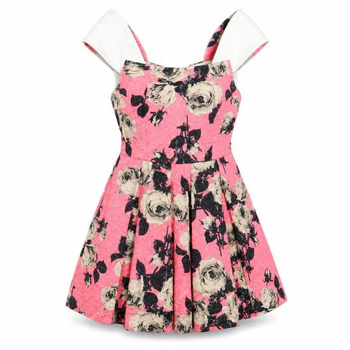 Topshop Womens Multicoloured Floral  Fit & Flare  Size 10