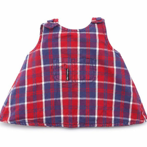 Polarn O. Pyret Girls Multicoloured Check  Fit & Flare  Size 0-3 Months