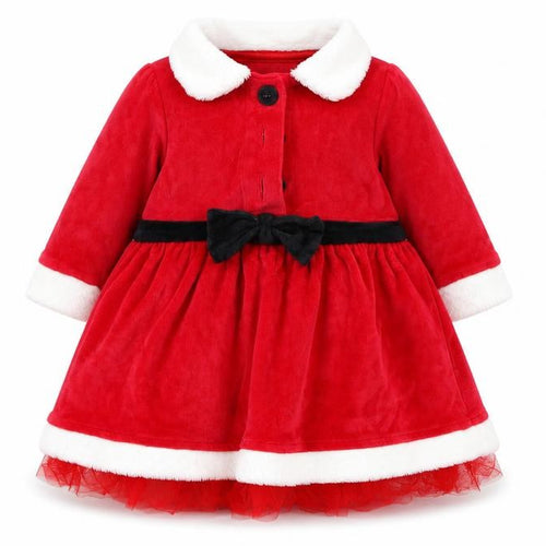 M&S Girls Red   Fit & Flare  Size 0-3 Months  - christmas