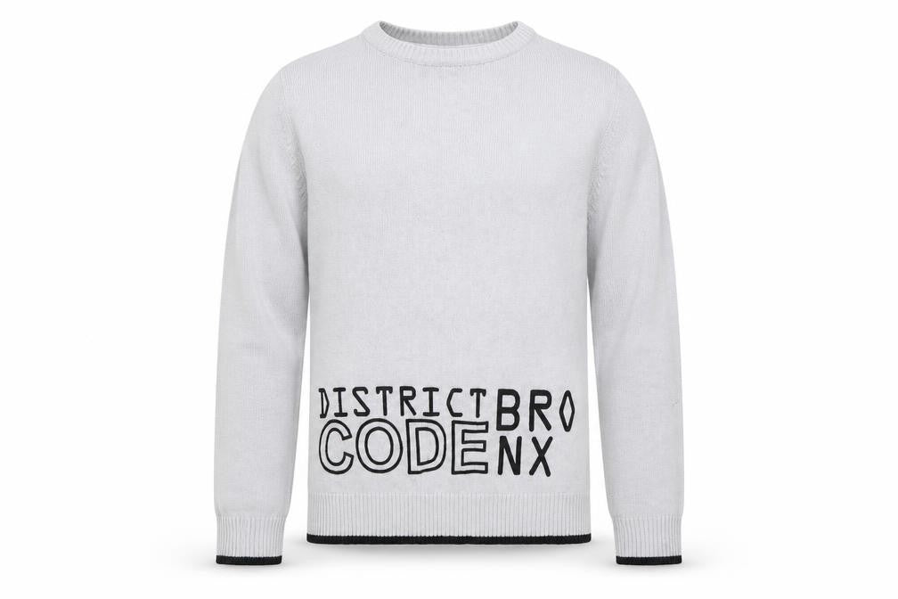 Front view of Pep&Co boys’ grey jumper, size 7-8, years