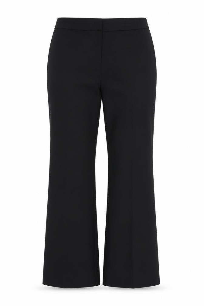 Front view of Papaya women’s black trousers, size UK 10, 27.5-inch leg