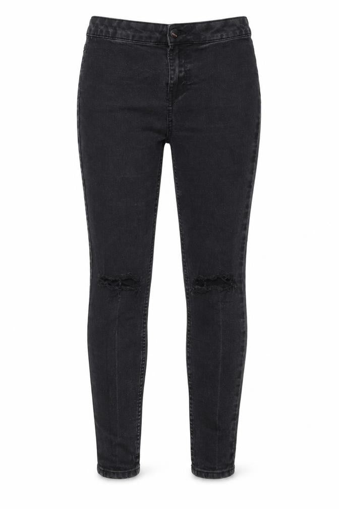 New Look Womens Black  Denim Skinny Jeans Size 12 L24 in - super skinny