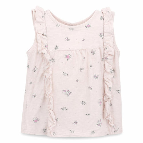 George Girls Pink Floral  Basic T-Shirt Size 3-4 Years