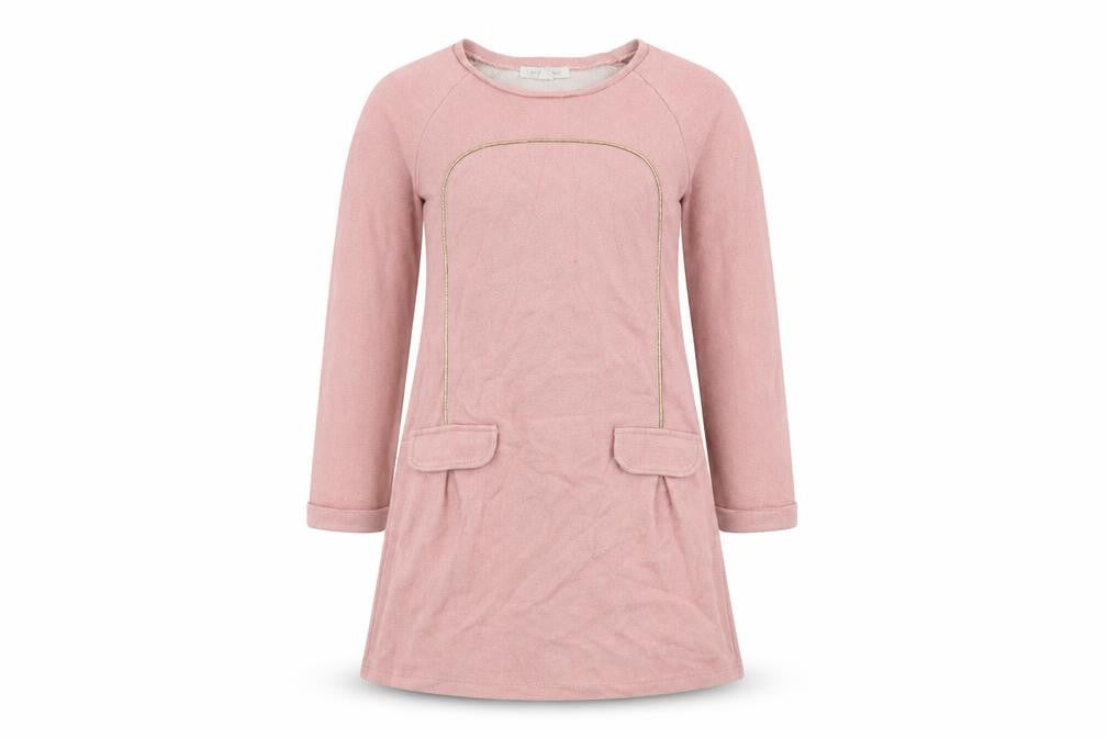 Front view of Pumpkin Patch girls’ pink a-line, size 11-12, years