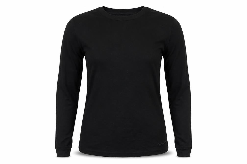 Front view of Campri women’s black jumper, size UK 12