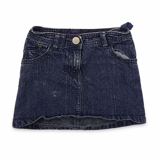 Front view of Next girls’ blue a-line skirt, size 2, years