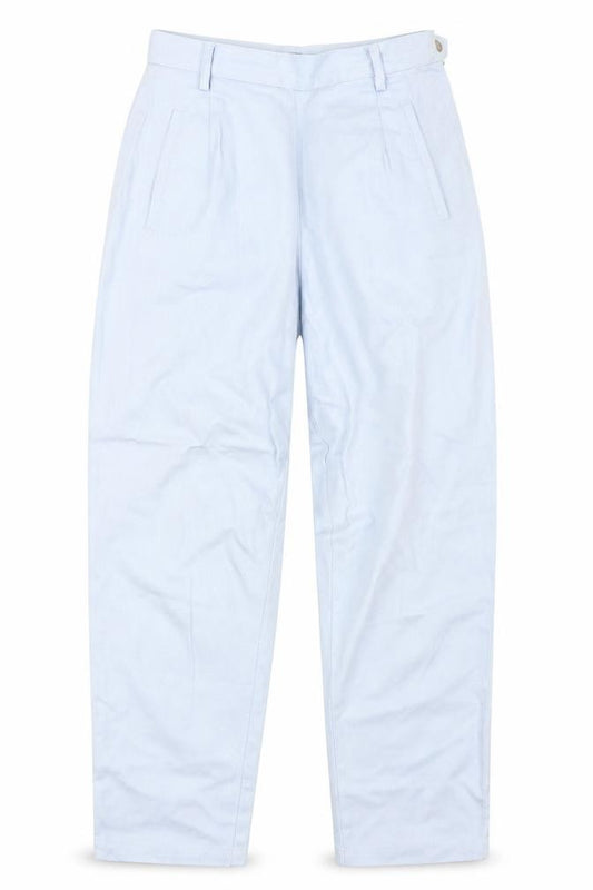 Front view of Racing Green women’s blue denim mom jeans, size UK 10, 25-inch leg
