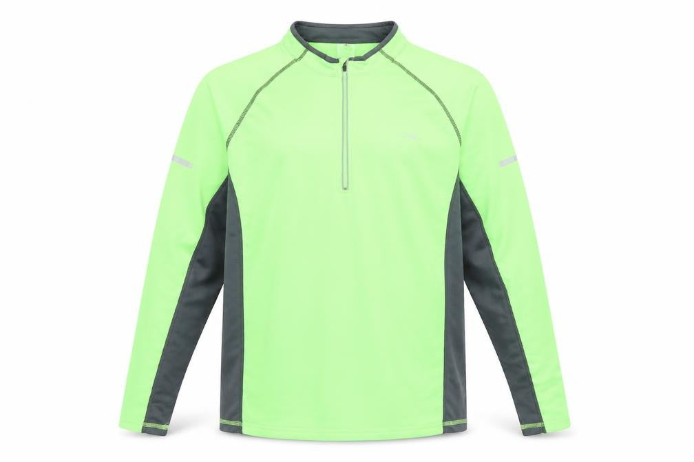 Front view of Crane men’s yellow jumper, size XL