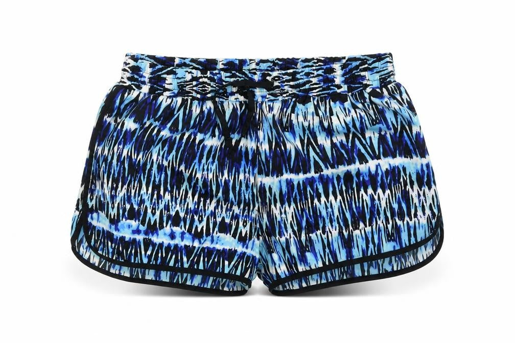 Denim & Co. Womens Multicoloured Geometric  Hot Pants Shorts Size 8