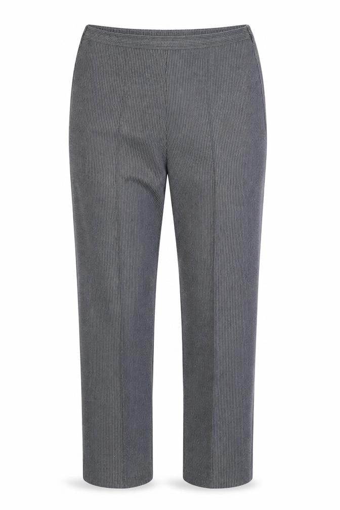 Preworn Womens Grey Striped  Trousers  Size 38 in L26 in