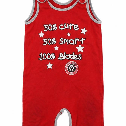 Preworn Boys Red   Babygrow One-Piece Size 12-18 Months