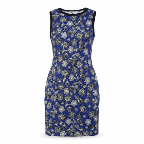 New Look Womens Blue Floral  Bodycon  Size 12