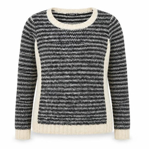 Dunnes Stores Womens Black Striped  Pullover Jumper Size 10