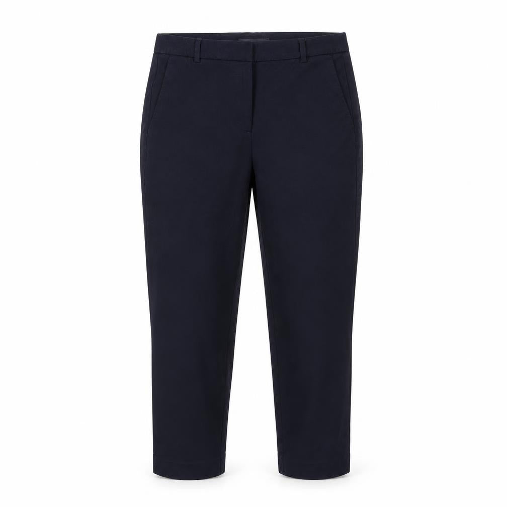 M&S Womens Blue   Cropped Trousers Size 32 in L23 in