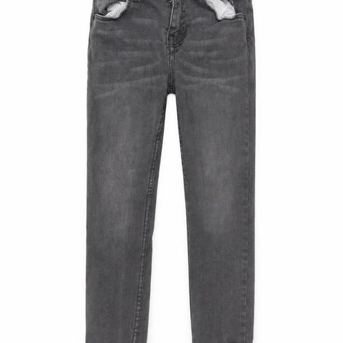 Denim & Co. Girls Grey   Skinny Jeans Size 6-7 Years