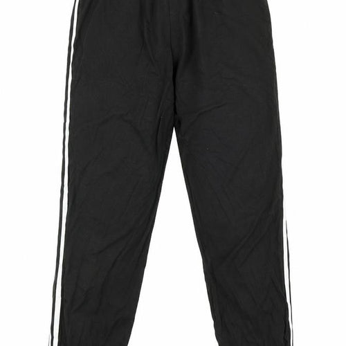SheIn Womens Black Striped  Jogger Trousers Size M L28 in