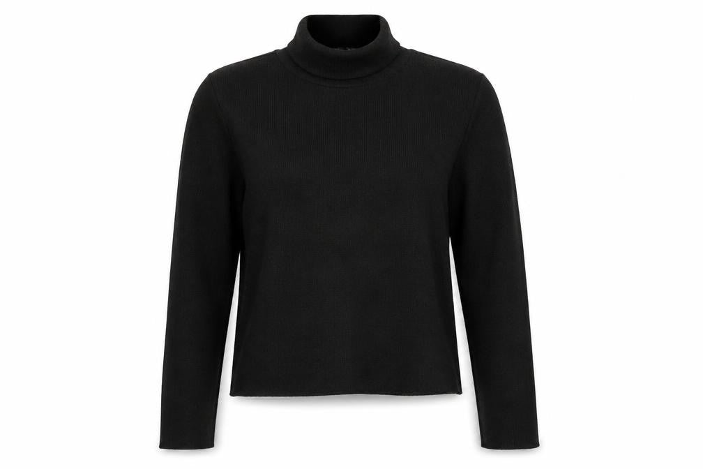 Front view of Zara women’s black jumper, size S