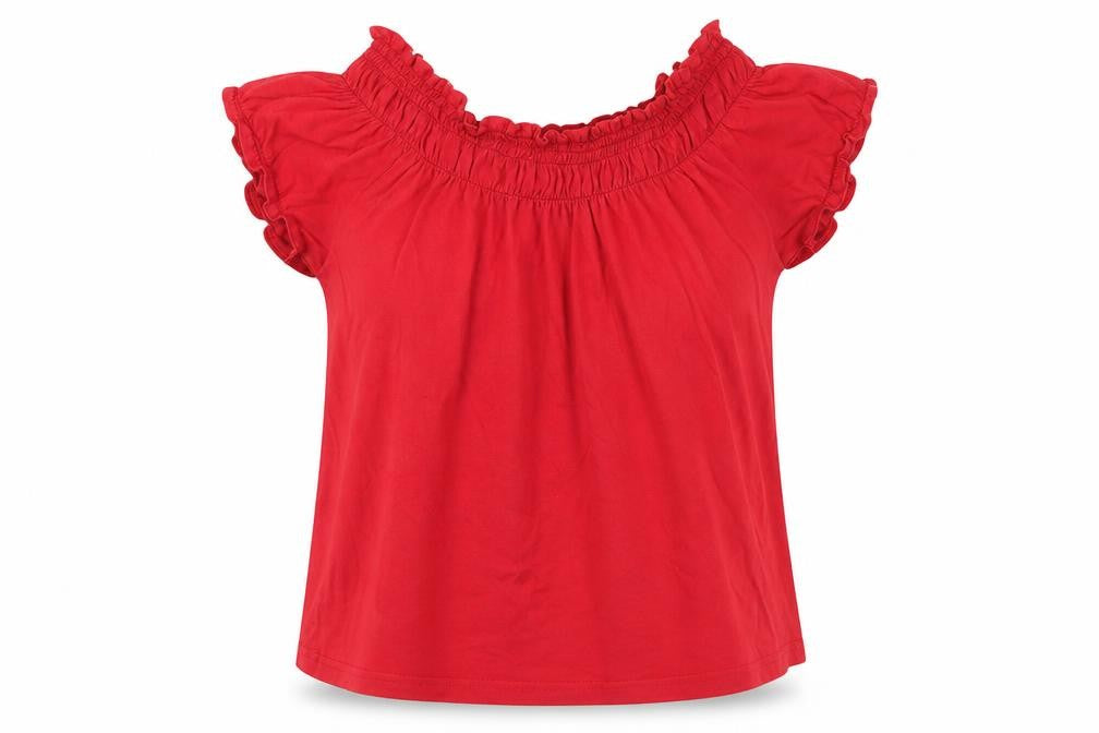 Look Womens Red   Basic Blouse Size 16