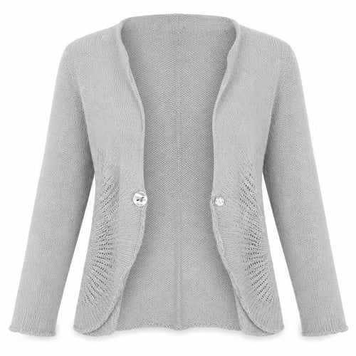 Preworn Womens Grey   Cardigan Jumper Size 16