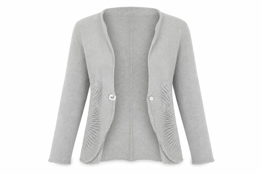 Preworn Womens Grey   Cardigan Jumper Size 16