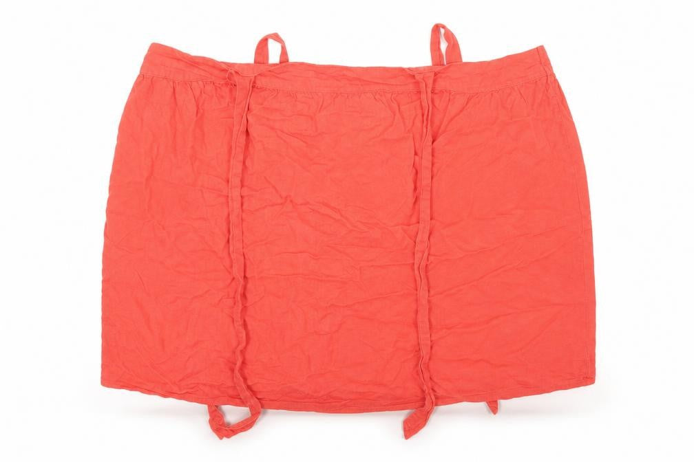 F&F Womens Red   A-Line Skirt Size 14  - ties