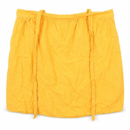 F&F Womens Orange   A-Line Skirt Size 14  - ties