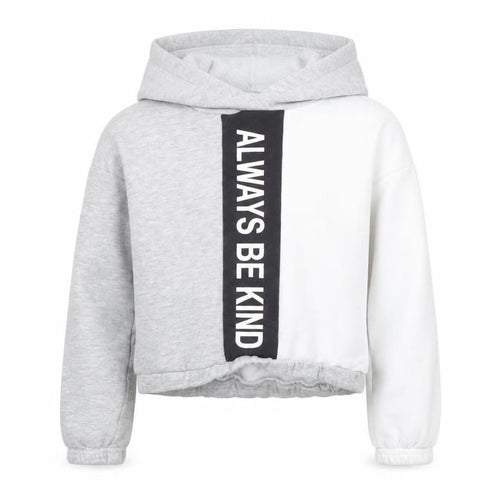 Primark Girls Grey   Pullover Hoodie Size 7-8 Years  - always be kind