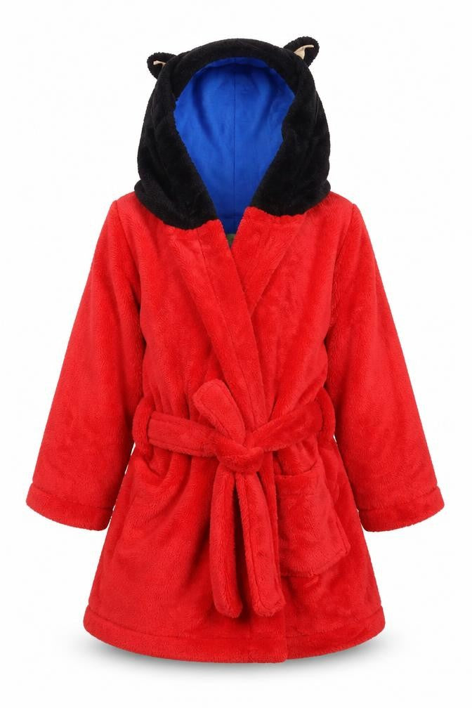George Boys Red Geometric  Babydoll Robe Size 18-24 Months