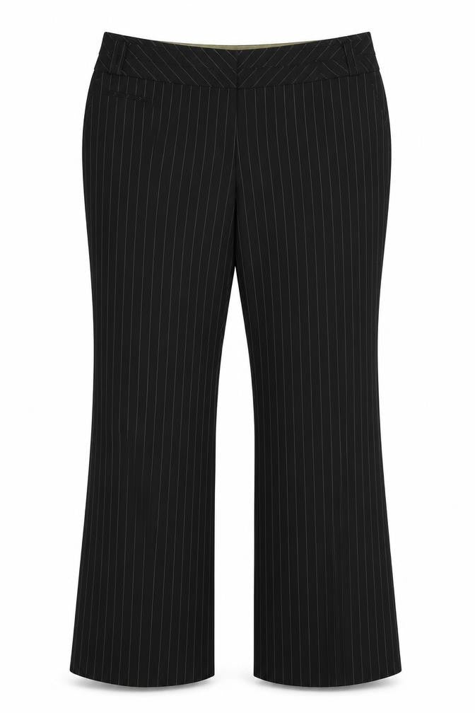E-vie Womens Black Striped  Trousers  Size 18 L31 in