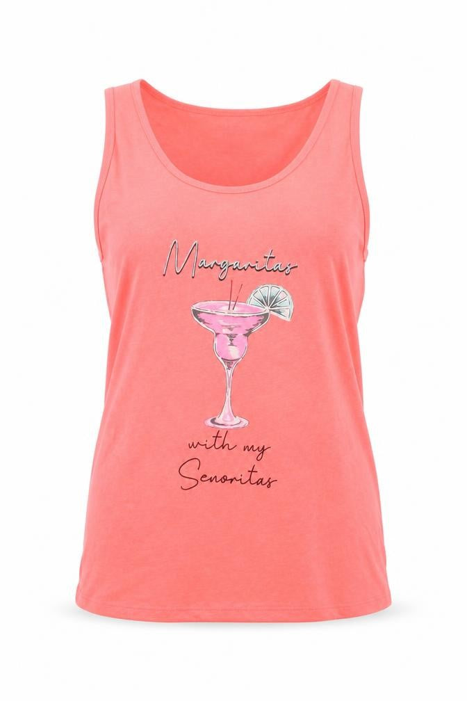 F&F Womens Pink Solid Jersey Top Pyjama Top Size 6  - Margaritas