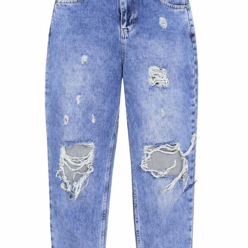 Boohoo Womens Blue   Straight Jeans Size 10 L25 in