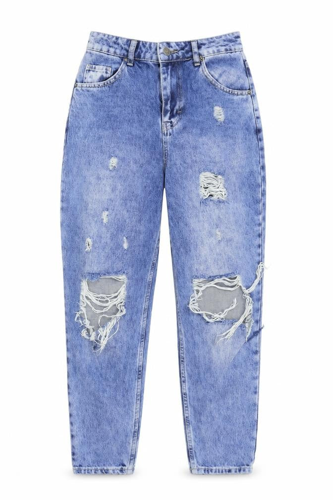 Boohoo Womens Blue   Straight Jeans Size 10 L25 in