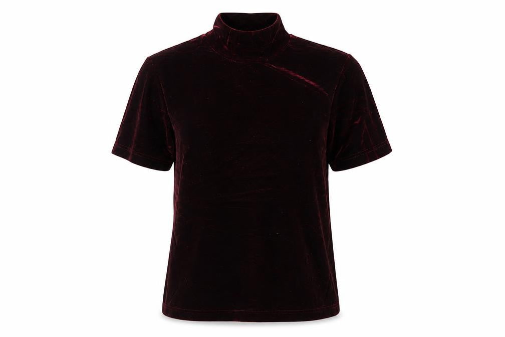 Jessica Womens Red   Basic T-Shirt Size S