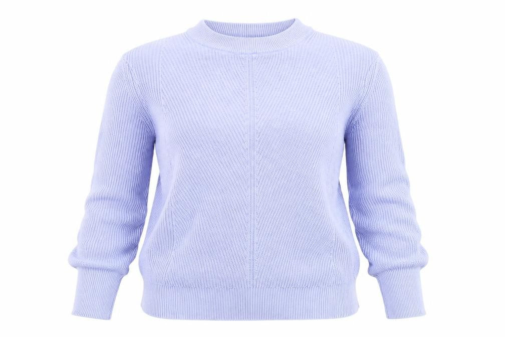 Front view of Marks & Spencer women’s blue jumper, size S