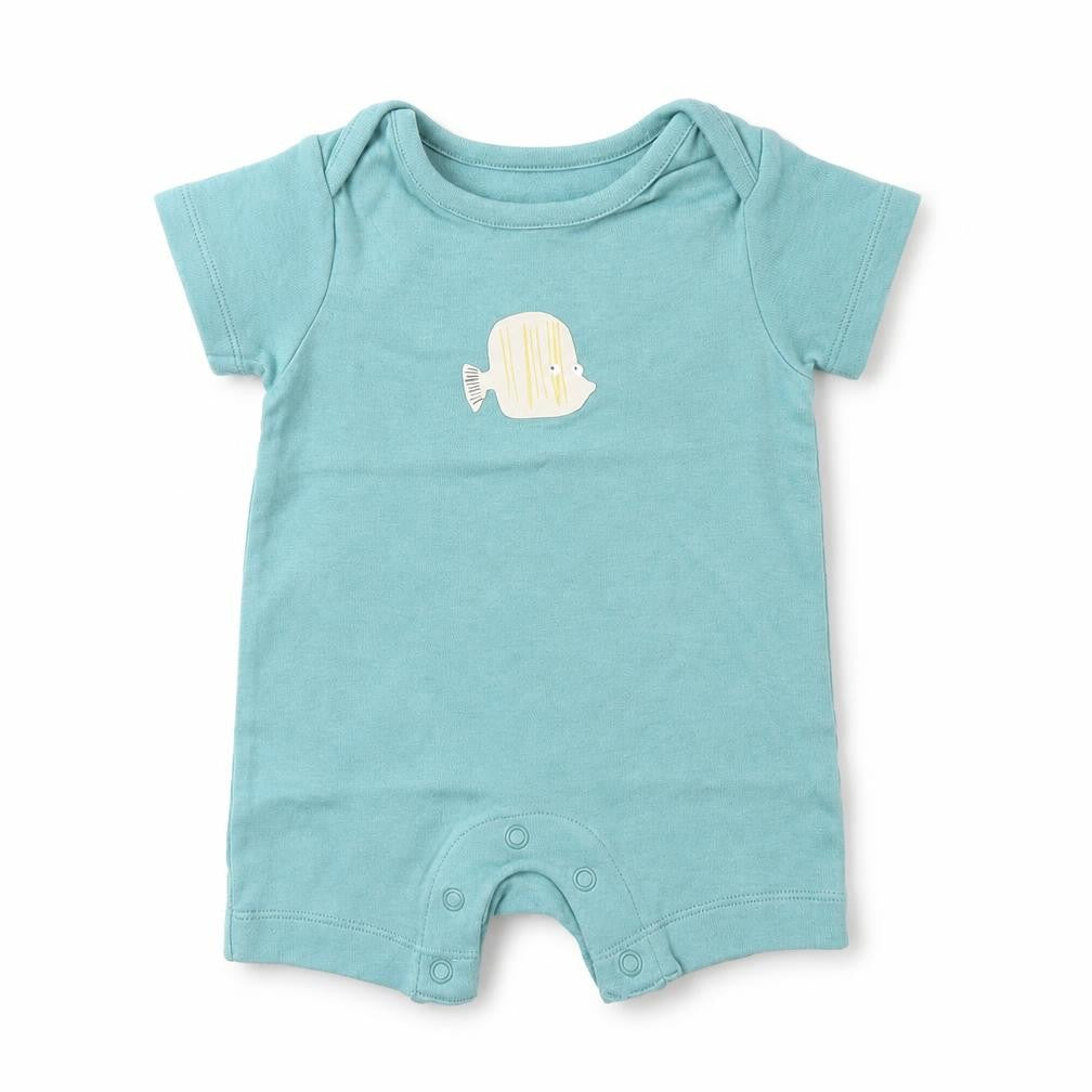 M&S Boys Green   Babygrow One-Piece Size 0-3 Months