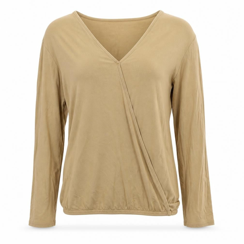 Dolls Womens Beige   Basic T-Shirt Size 12
