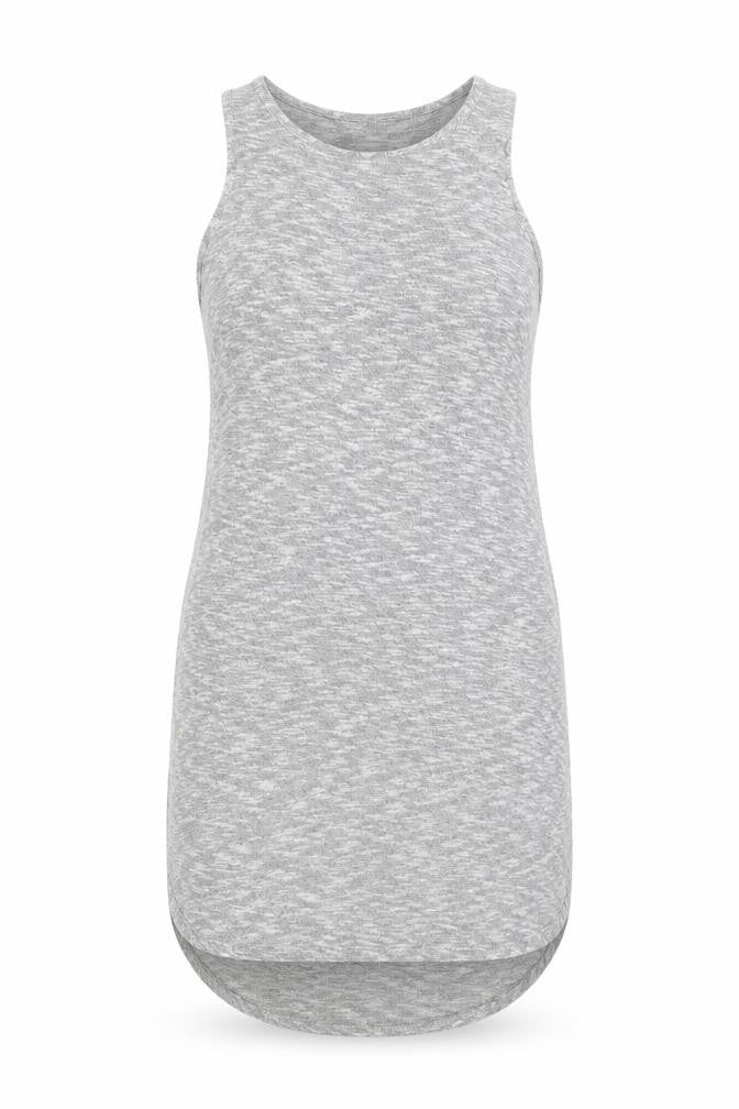 Front view of New Look women’s grey paisley bodycon, size UK 12