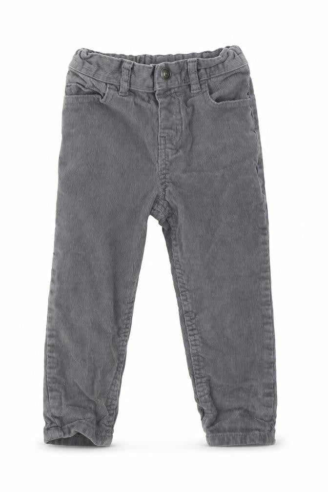 Front view of Tu girls’ grey corduroy trousers, size 2, years