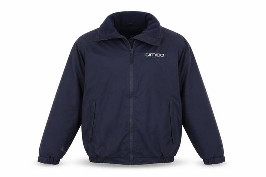Front view of Portwest men’s blue jacket coat, size XS