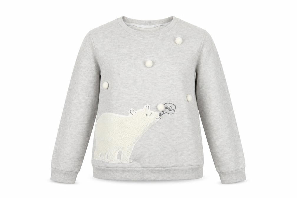 Lounge and Sleepwear Womens Grey   Pullover Jumper Size 10  - Polar bear
