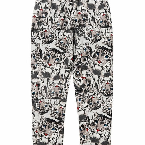 Bpc Girls Grey Animal Print  Capri Trousers Size 8 Years - CUB