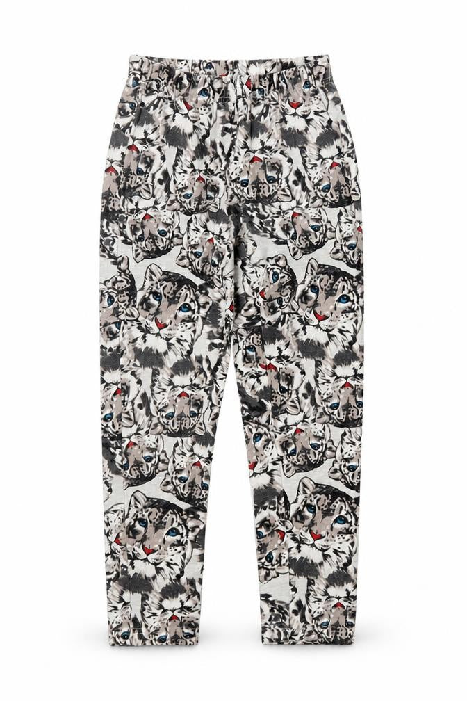 Bpc Girls Grey Animal Print  Capri Trousers Size 8 Years - CUB