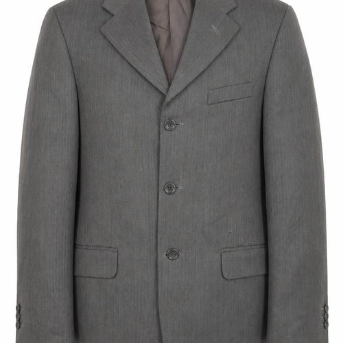 Armando Mens Grey   Jacket Suit Jacket Size 38