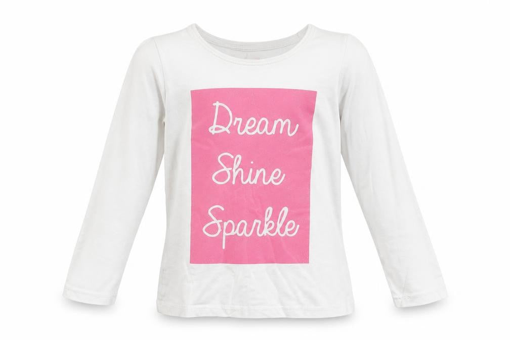 Front view of Primark girls’ white jumper, size 4-5, years