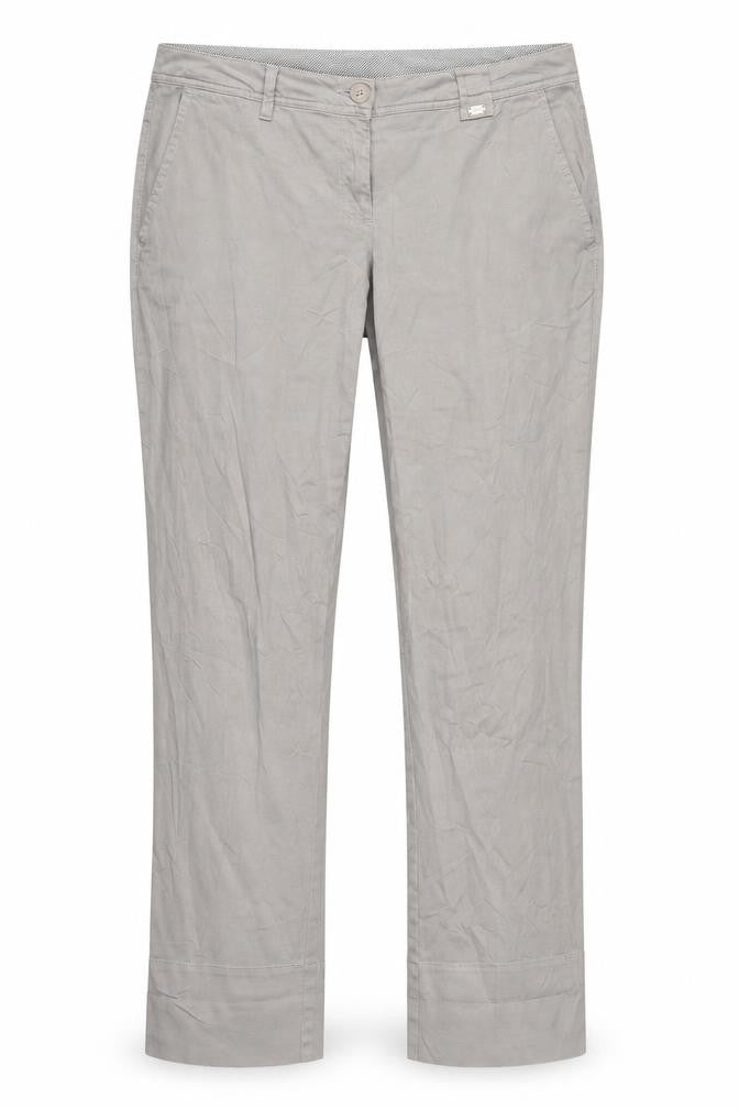 Front view of Zero women’s grey straight jeans, size UK 10, 28-inch leg