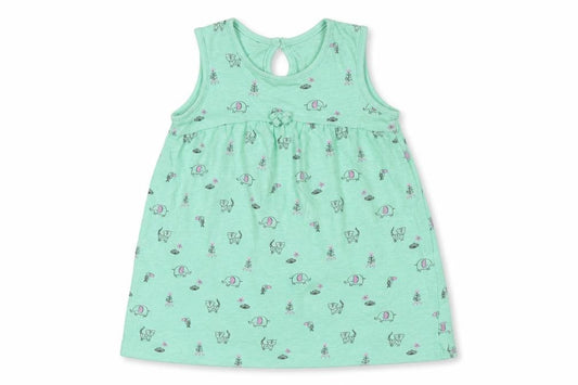 Front view of George Baby Green Geometric A-Line, size 18-24, Months