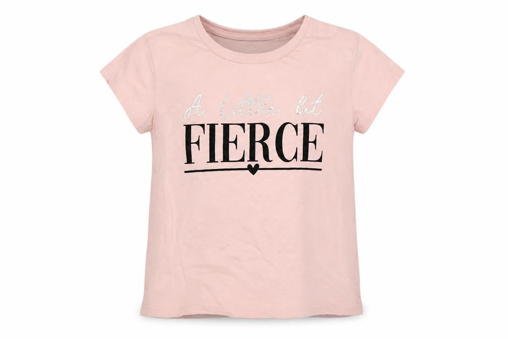 Front view of River Island girls’ pink basic t-shirt, size 2, years