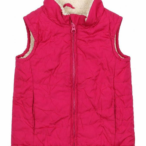 Gap Girls Pink   Gilet Coat Size 2 Years