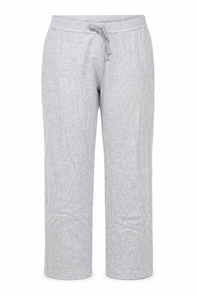 Front view of Marks & Spencer women’s grey trousers, size UK 16, 28-inch leg