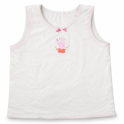 Mothercare Girls White   Basic Tank Size 2-3 Years  - Peppa Pig